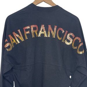 SPIRIT JERSEY | NWT Oversized Black Long Sleeve San Francisco Jersey | Size XS
